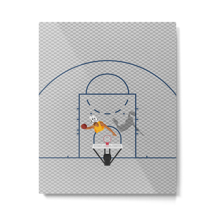 Dunkers | Basketball Court  Metal Print Gallery Image 1