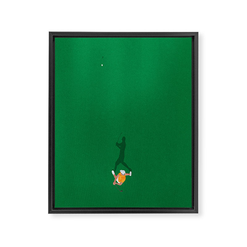 Golfing  Framed Canvas Print Gallery Image 3