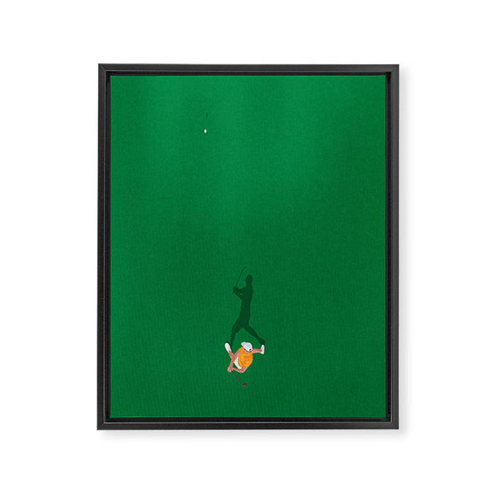 Golfing  Framed Canvas Print Gallery Image 1