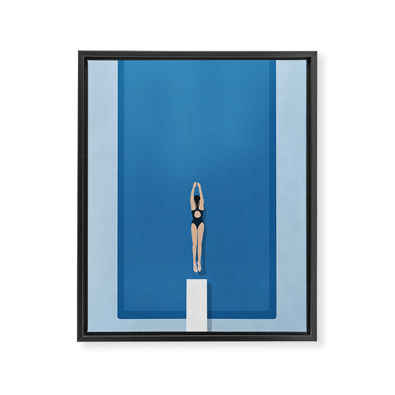 Pool Day Framed Canvas Print Gallery Image 6