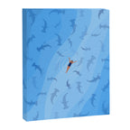 Shark Beach Swimmer  Canvas Print Gallery Image 6