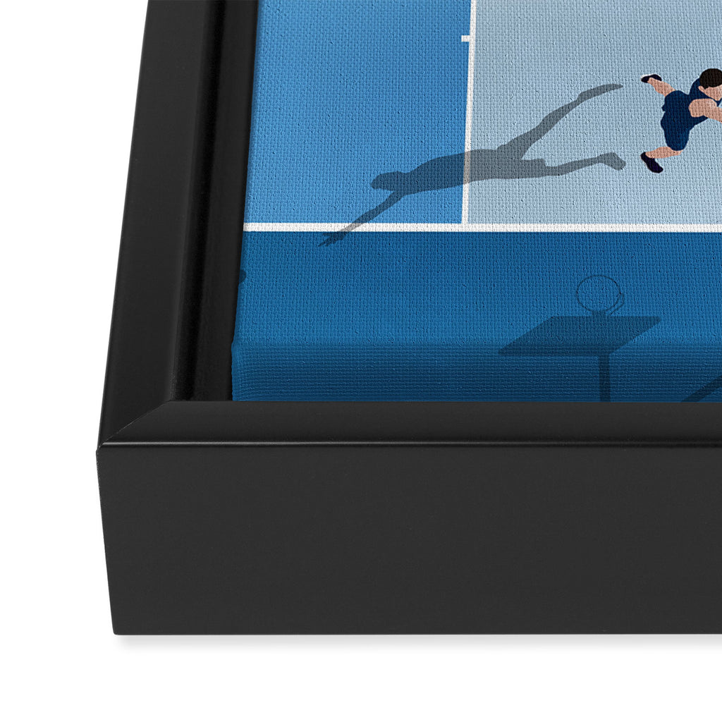 Shoot Hoops  Framed Canvas Print Gallery Image 3