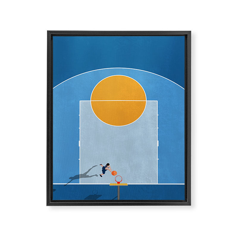 Shoot Hoops  Framed Canvas Print Gallery Image 6