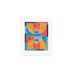 Shooting Hoops Street Basketball From Above  Art Print Gallery Image 1