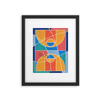 Shooting Hoops Street Basketball From Above  Framed Art Print Gallery Image 5
