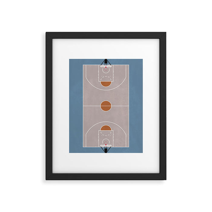Street Basketball Court  Framed Art Print Gallery Image 1