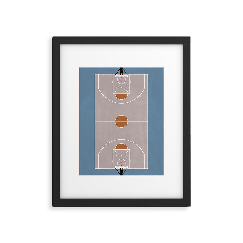 Street Basketball Court  Framed Art Print Gallery Image 5