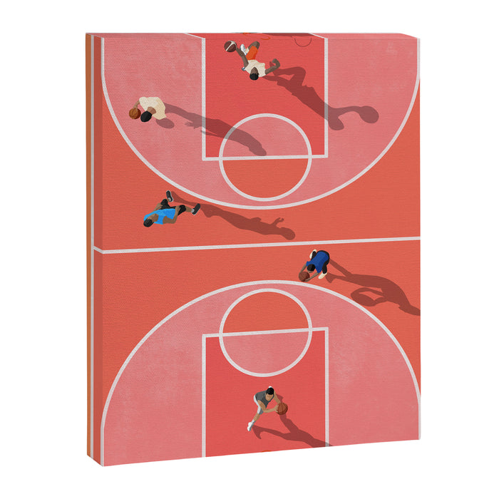 Street Basketball Playground  Canvas Print Gallery Image 1