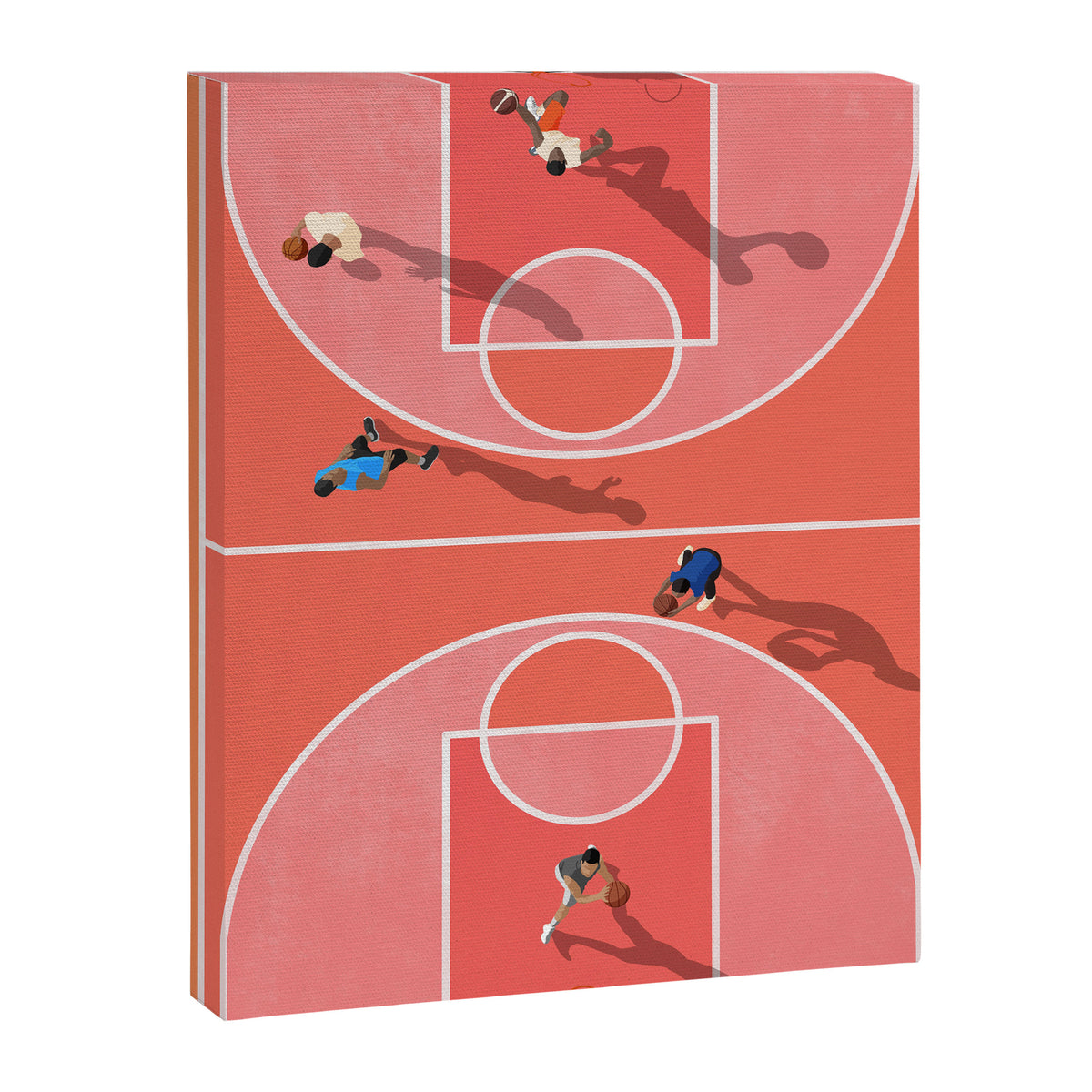 Street Basketball Playground  Canvas Print Gallery Image 6