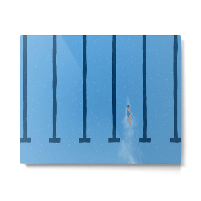 Swimming Is Life Metal Print Gallery Image 1