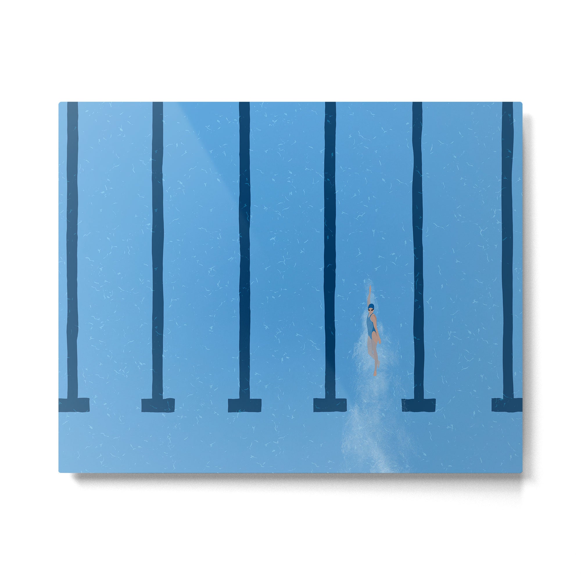 Swimming Is Life Metal Print Gallery Image 4