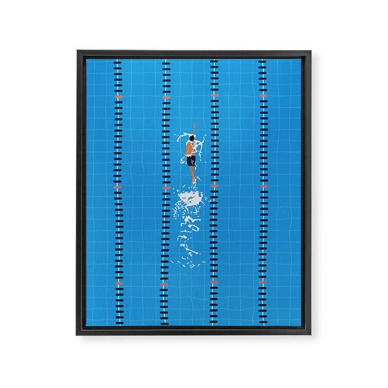 Swimming Zone  Framed Canvas Print Gallery Image 6