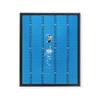 Swimming Zone  Framed Canvas Print Gallery Image 6