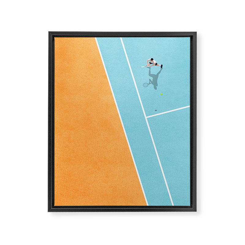 Tennis Court Colors  Framed Canvas Print Gallery Image 6