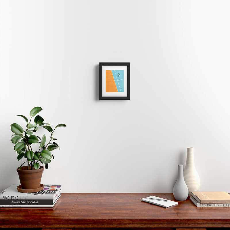 Tennis Court Colors  Framed Art Print Gallery Image 2