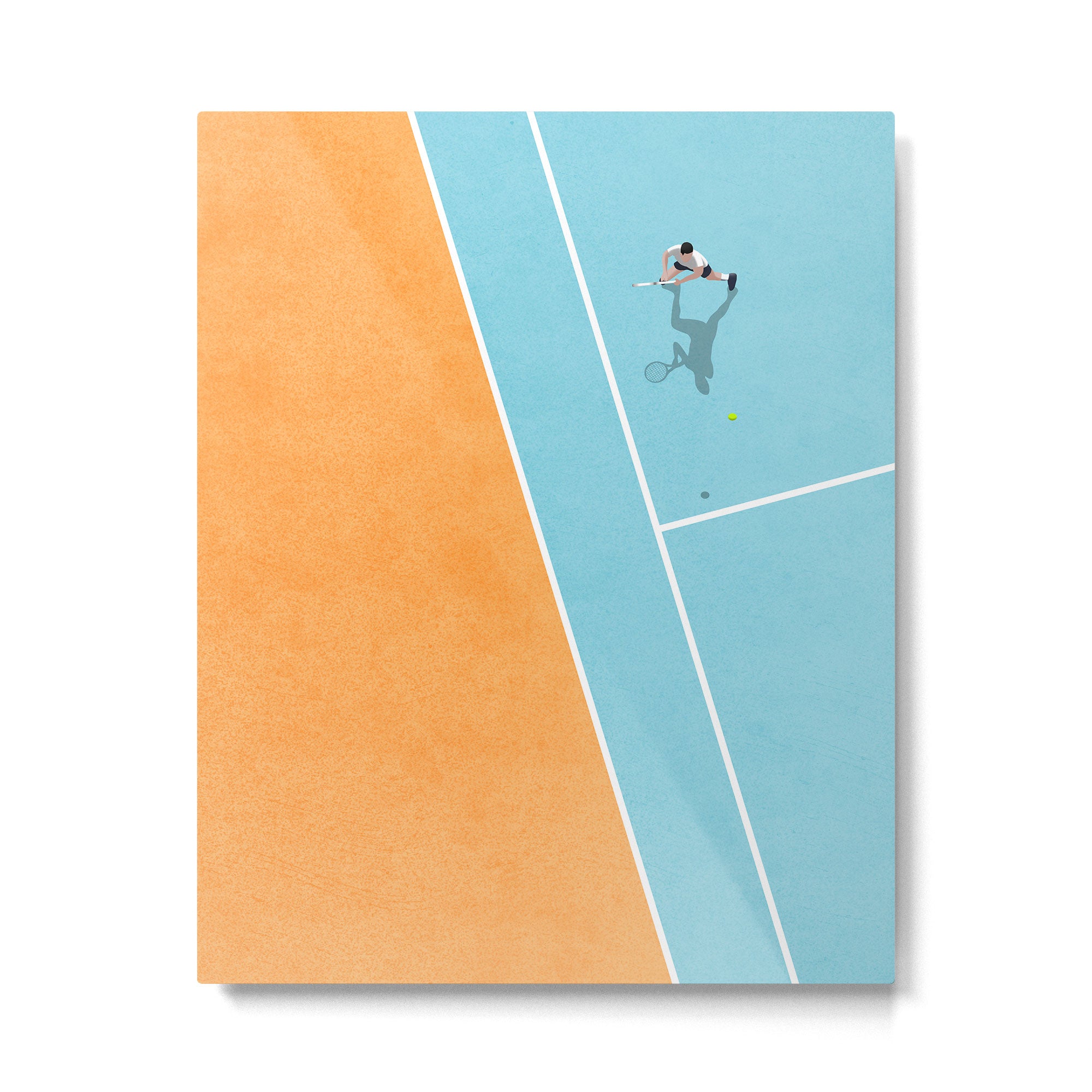 Tennis Court Colors  Metal Print Gallery Image 4