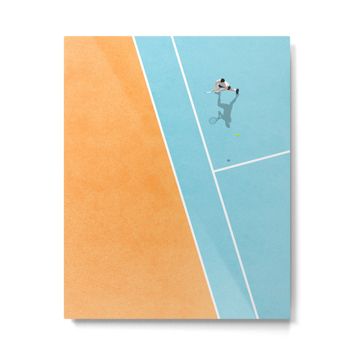 Tennis Court Colors  Metal Print Gallery Image 1