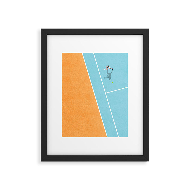 Tennis Court Colors  Framed Art Print Gallery Image 5