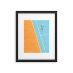 Tennis Court Colors  Framed Art Print Gallery Image 5