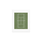 Tennis Court From Above | Illustration  Art Print Gallery Image 1