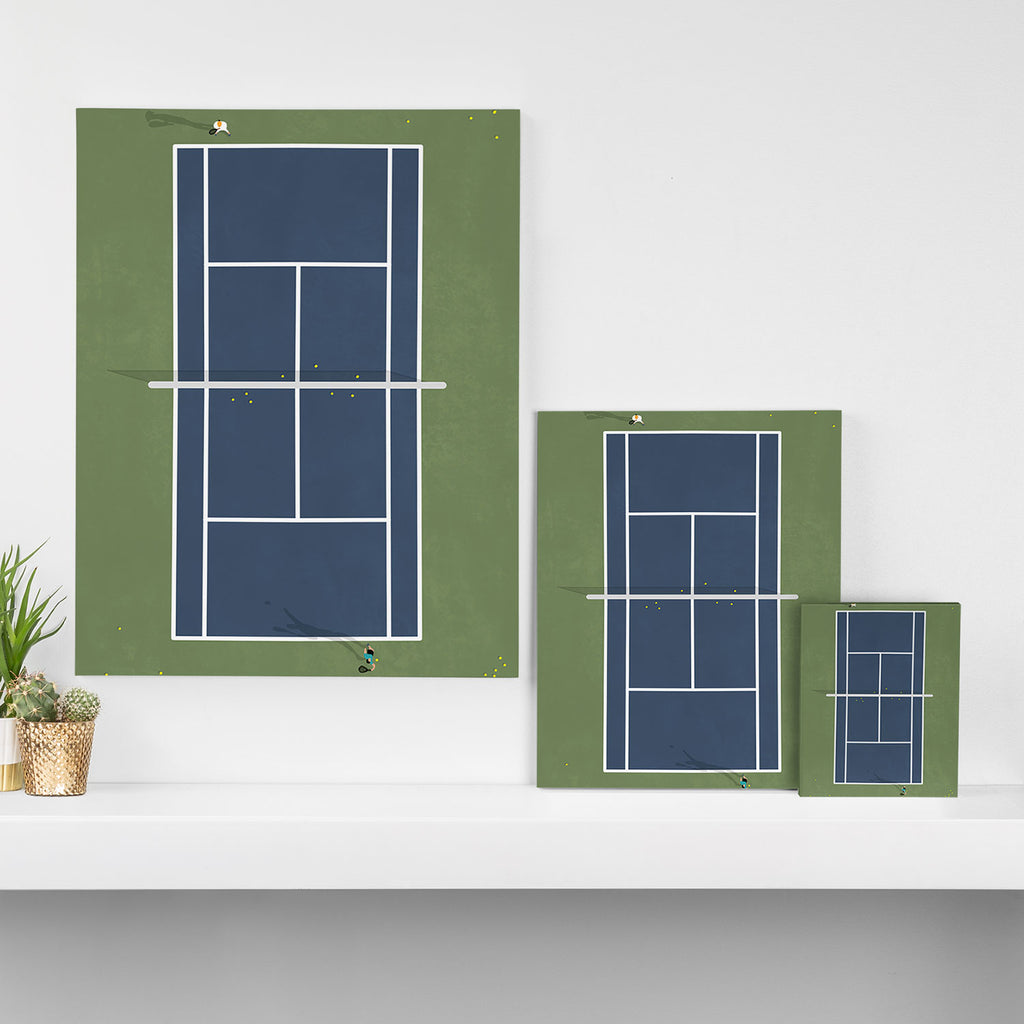 Tennis Court | Match Point  Canvas Print Gallery Image 3