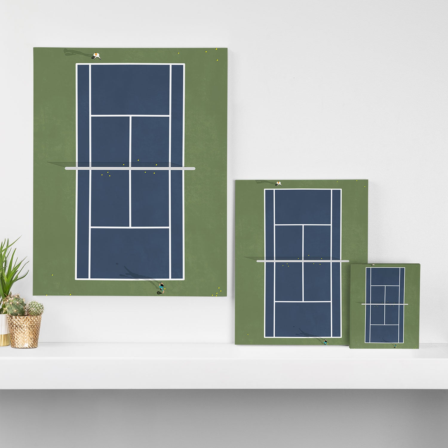 Tennis Court | Match Point  Canvas Print Gallery Image 3