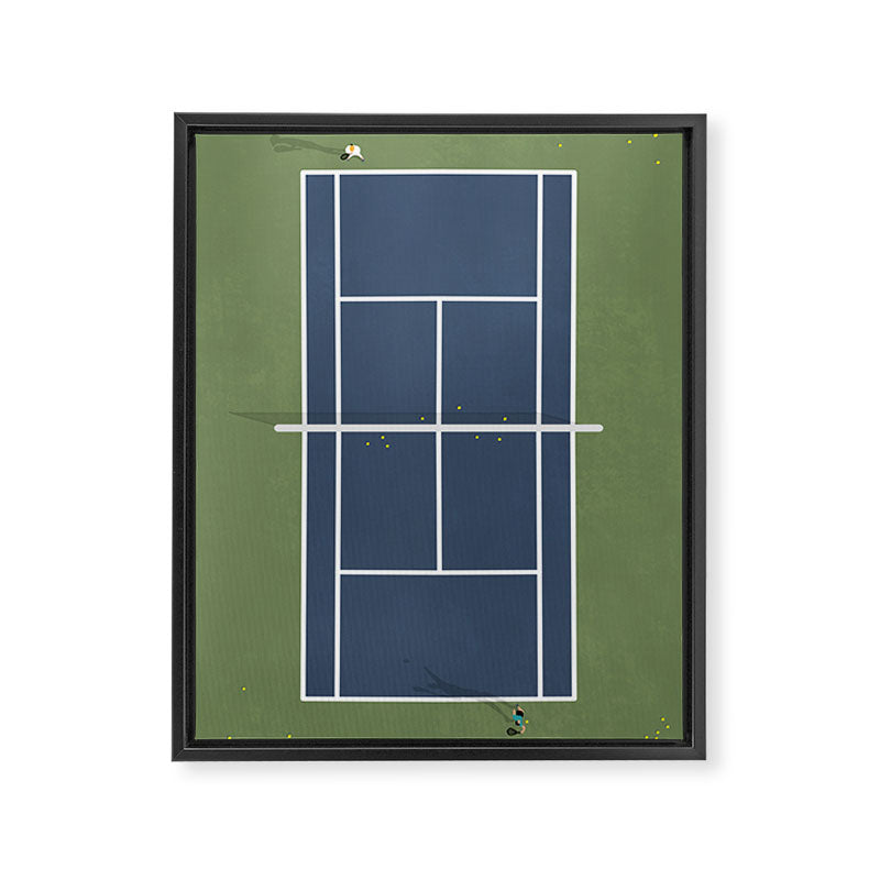 Tennis Court | Match Point  Framed Canvas Print Gallery Image 6