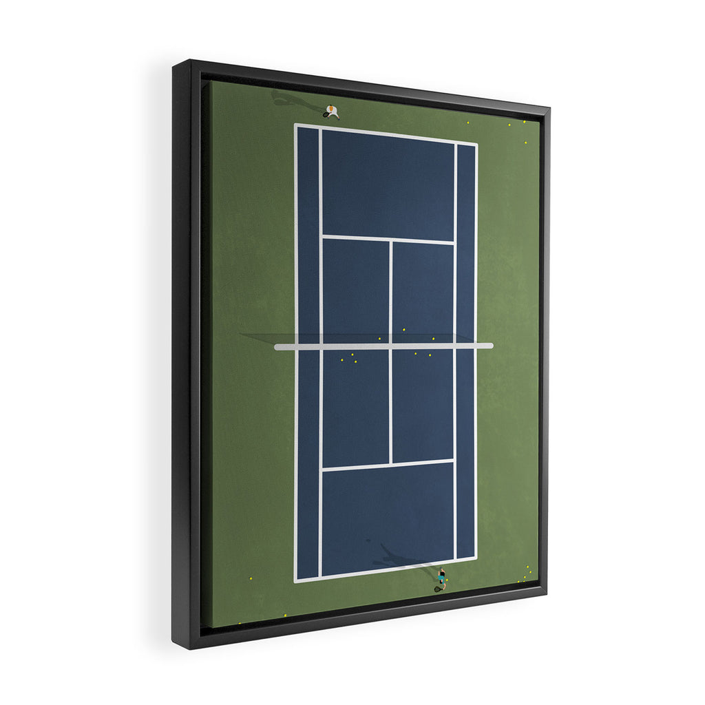Tennis Court | Match Point  Framed Canvas Print Gallery Image 2
