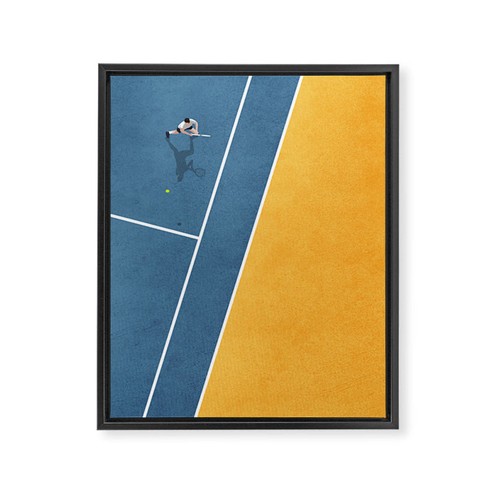 Tennis Player Framed Canvas Print Gallery Image 1