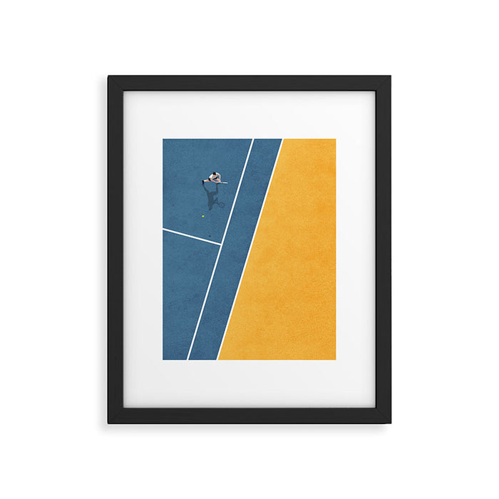 Tennis Player Framed Art Print Gallery Image 1