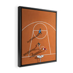 The Game of Basketball  Framed Canvas Print Gallery Image 2