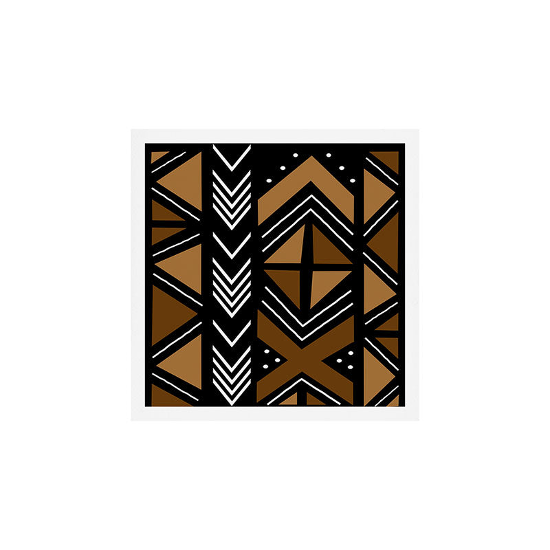 African Mudcloth Bogolan Traditional Fabric Design Art Print Gallery Image 1
