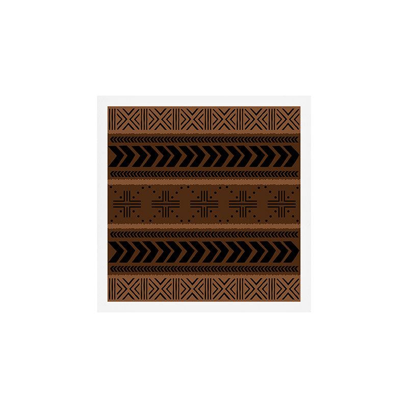 Natural African Mud Cloth Pattern Art Print Gallery Image 1