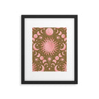 Dusty Pink Boho Celestial Framed Art Print Gallery Image 6