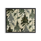 Enchanted Watercolor Pine Forest Framed Canvas Print Gallery Image 8