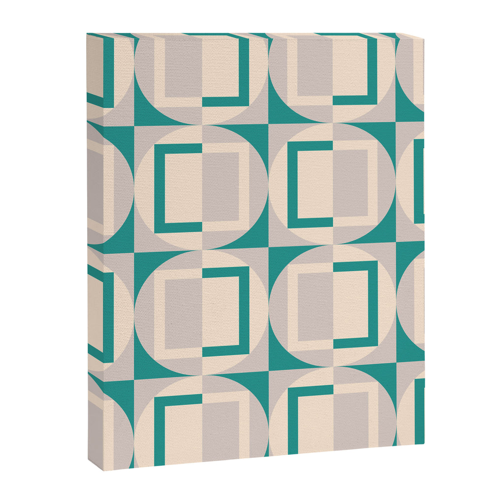 Mid Century Modern Geometric Fusion Canvas Print Gallery Image 8