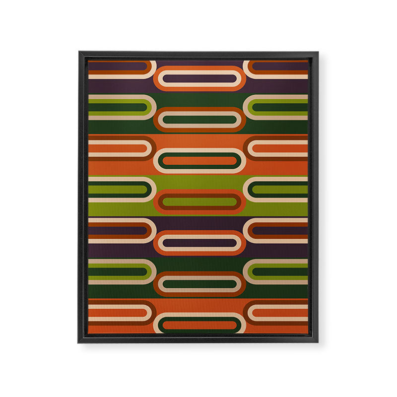 Mid Century Modern Geometry Framed Canvas Print Gallery Image 8