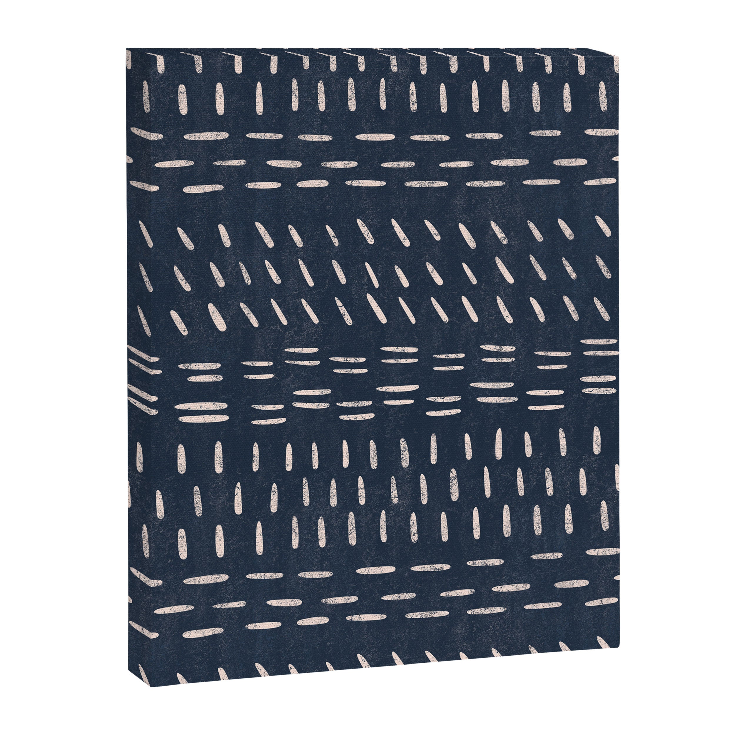 Mudcloth Distress Denim Canvas Print Gallery Image 8