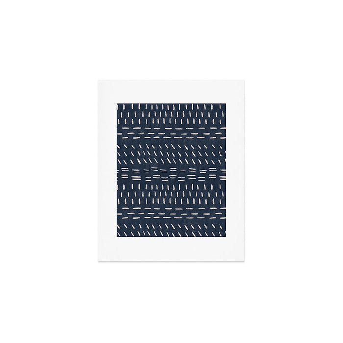 Mudcloth Distress Denim Art Print Gallery Image 1