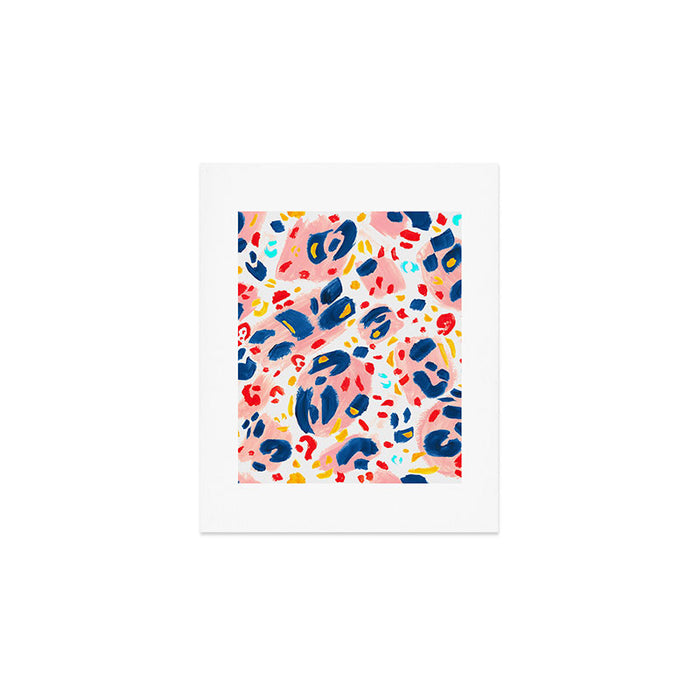Painted Abstract Leopard Print Art Print Gallery Image 1