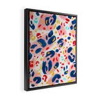 Painted Abstract Leopard Print Framed Canvas Print Gallery Image 2