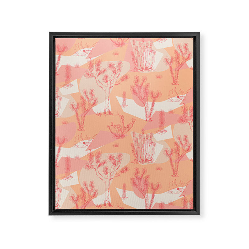 Peach Mohave Desert Framed Canvas Print Gallery Image 8