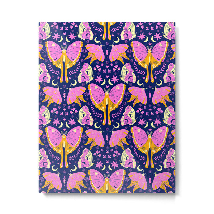 Purple Violet Luna Moths Metal Print Gallery Image 1