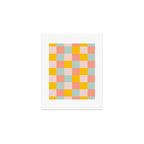 Retro Funky Checks Art Print Gallery Image 1