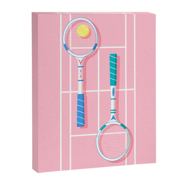 Retro Tennis Canvas Print Gallery Image 1
