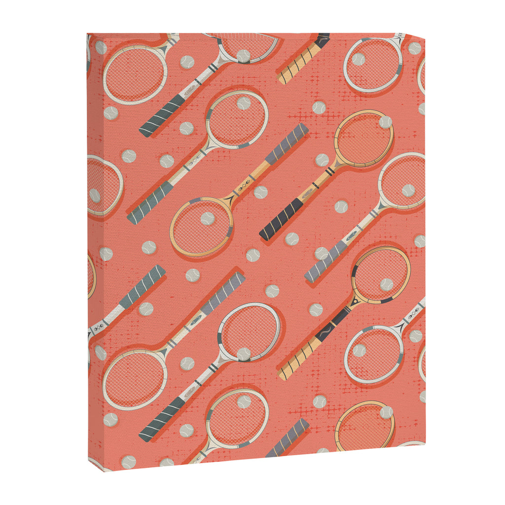 Retro Tennis on Clay Canvas Print Gallery Image 8