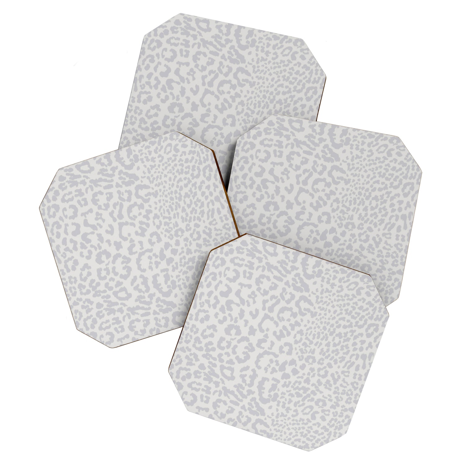 Snow Leopard Print Coaster Gallery Image 1