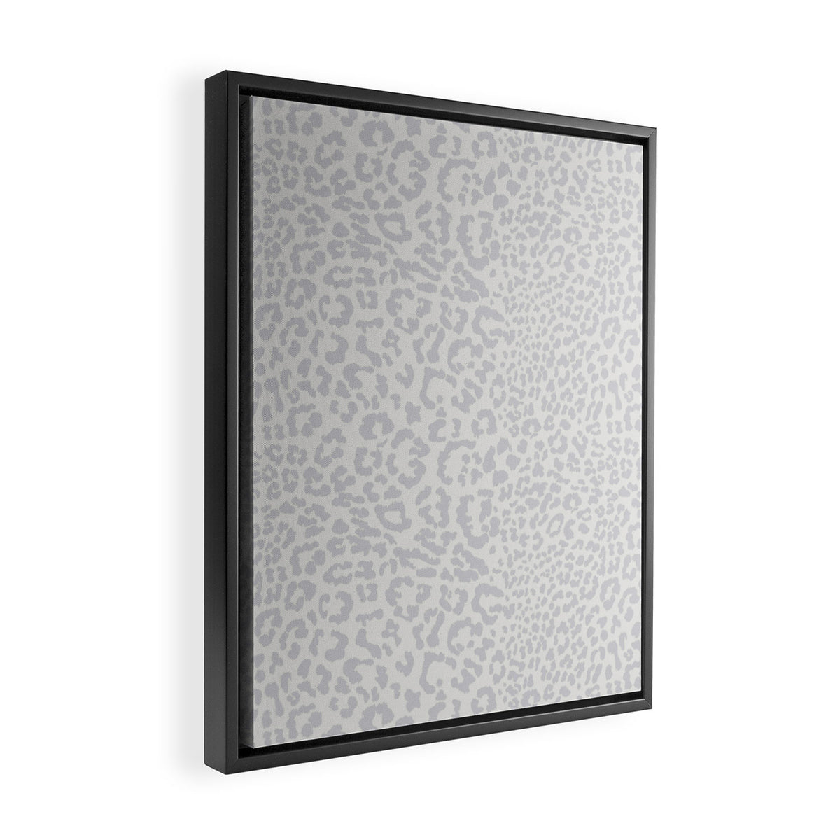 Snow Leopard Print Framed Canvas Print Gallery Image 2