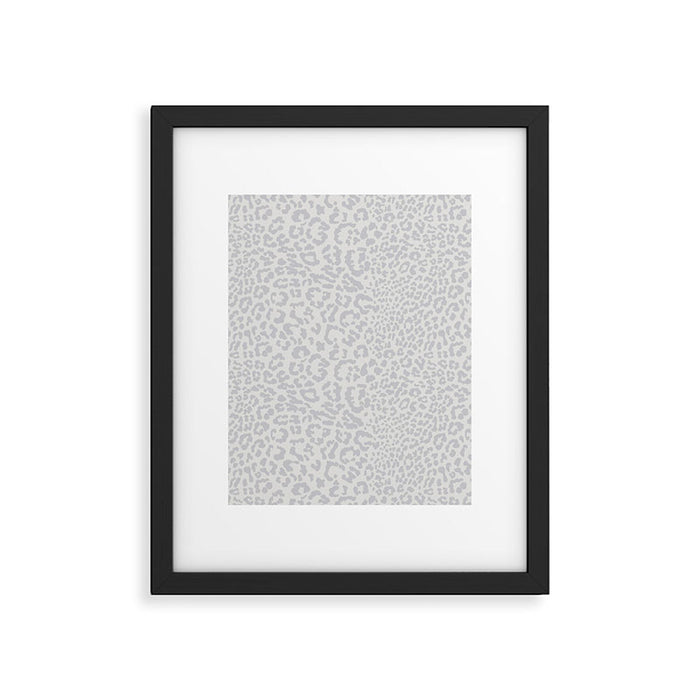 Snow Leopard Print Framed Art Print Gallery Image 1
