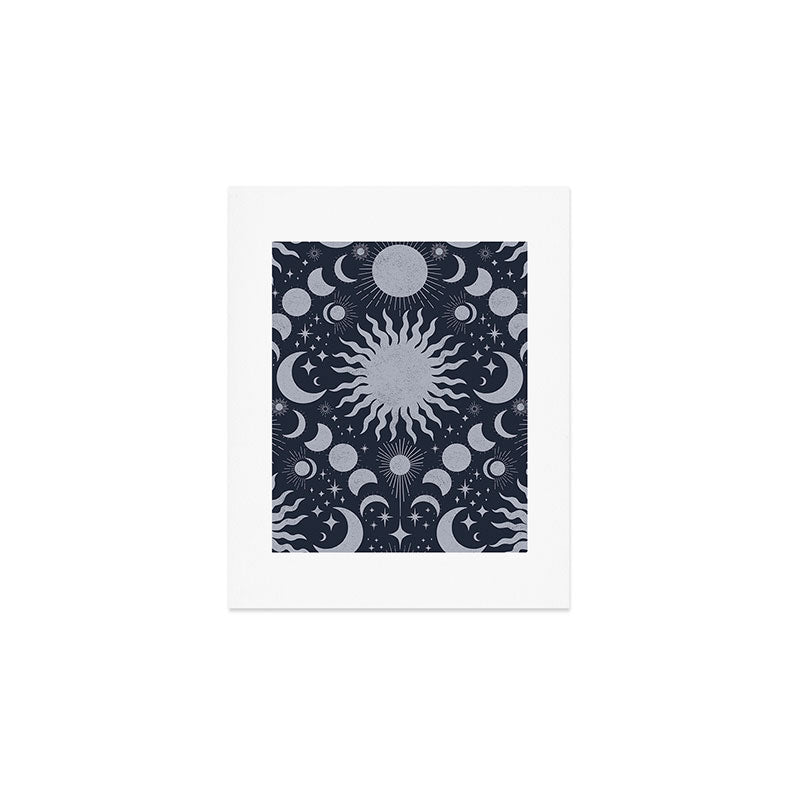 Tarot Celestial Indigo Art Print Gallery Image 1